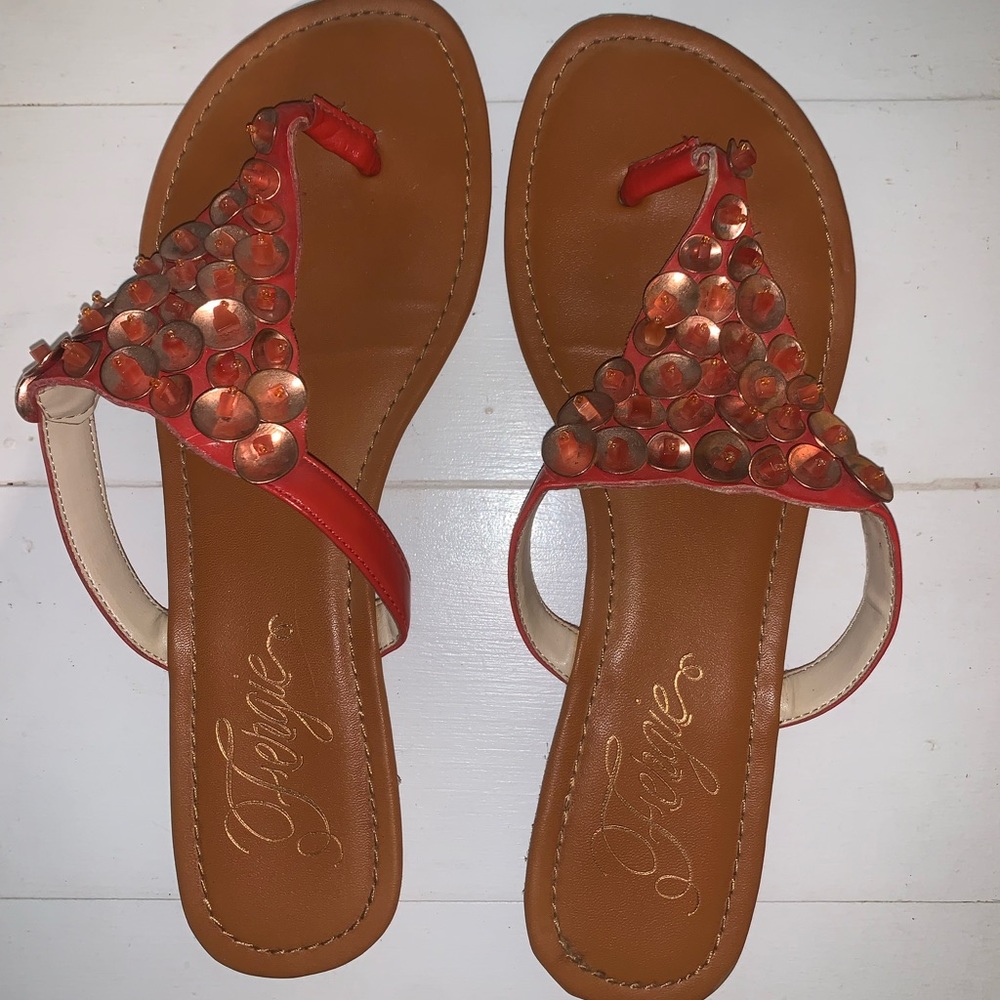 Orange Sandals